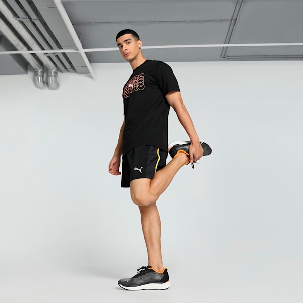 RUN FAVORITE VELOCITY Men's 5" Shorts, PUMA Black-Sun Stream, extralarge-IND